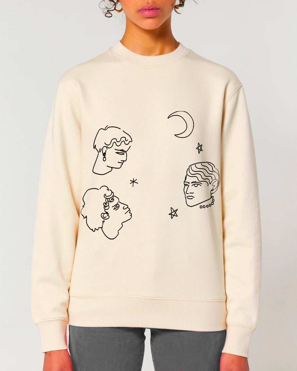 "Face and stars" Sweatshirt