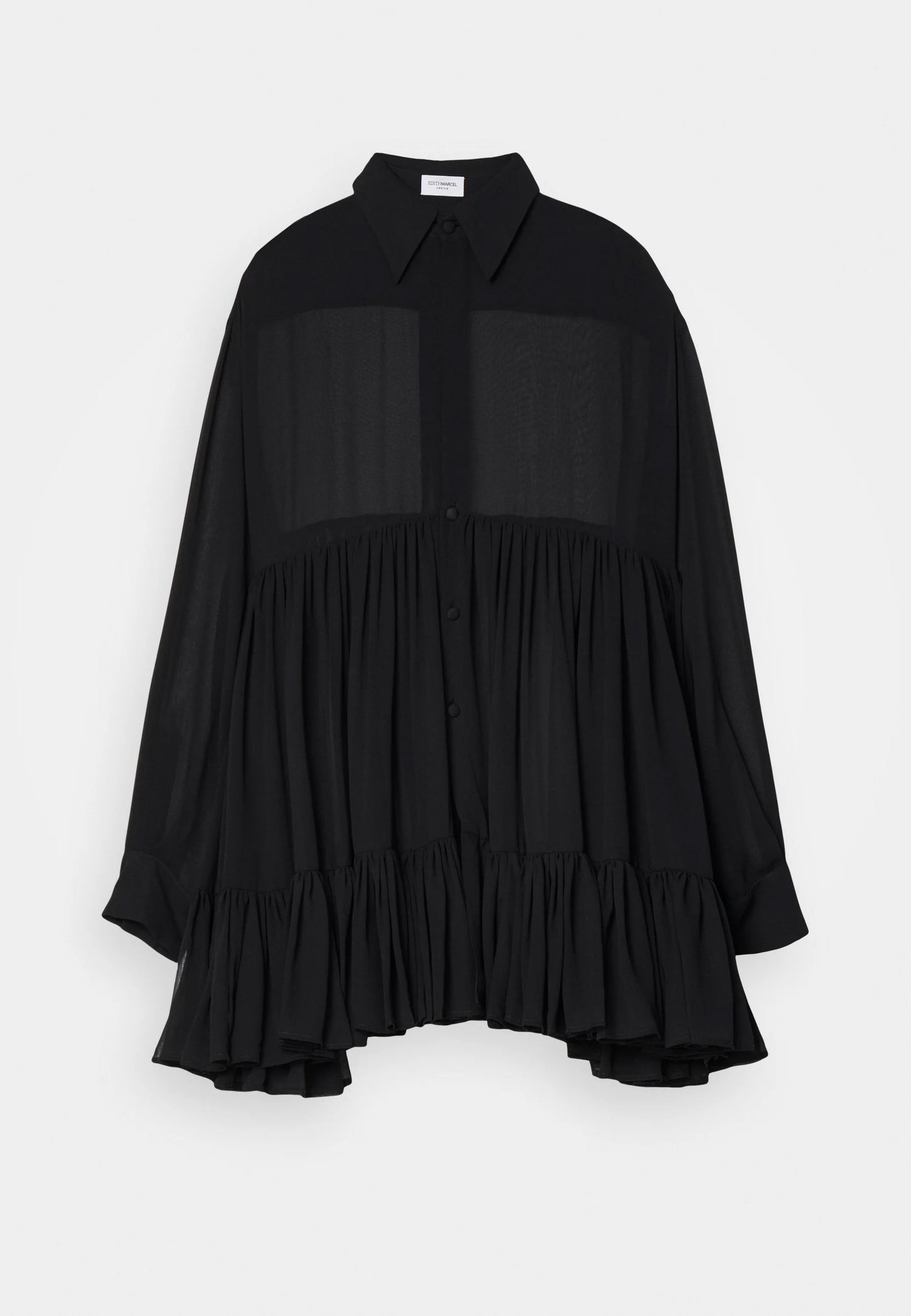 Georgette shirt dress