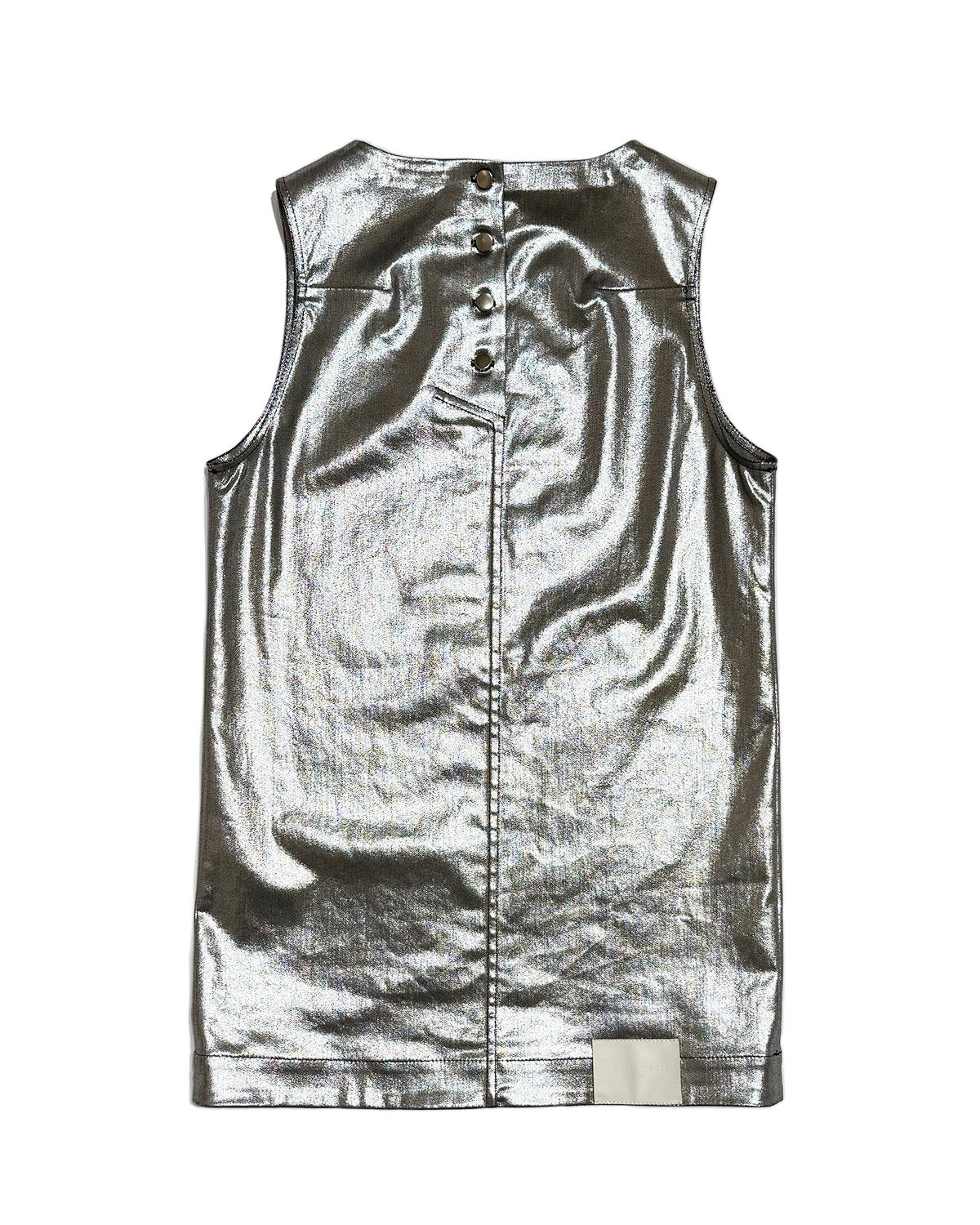 Silver denim dress