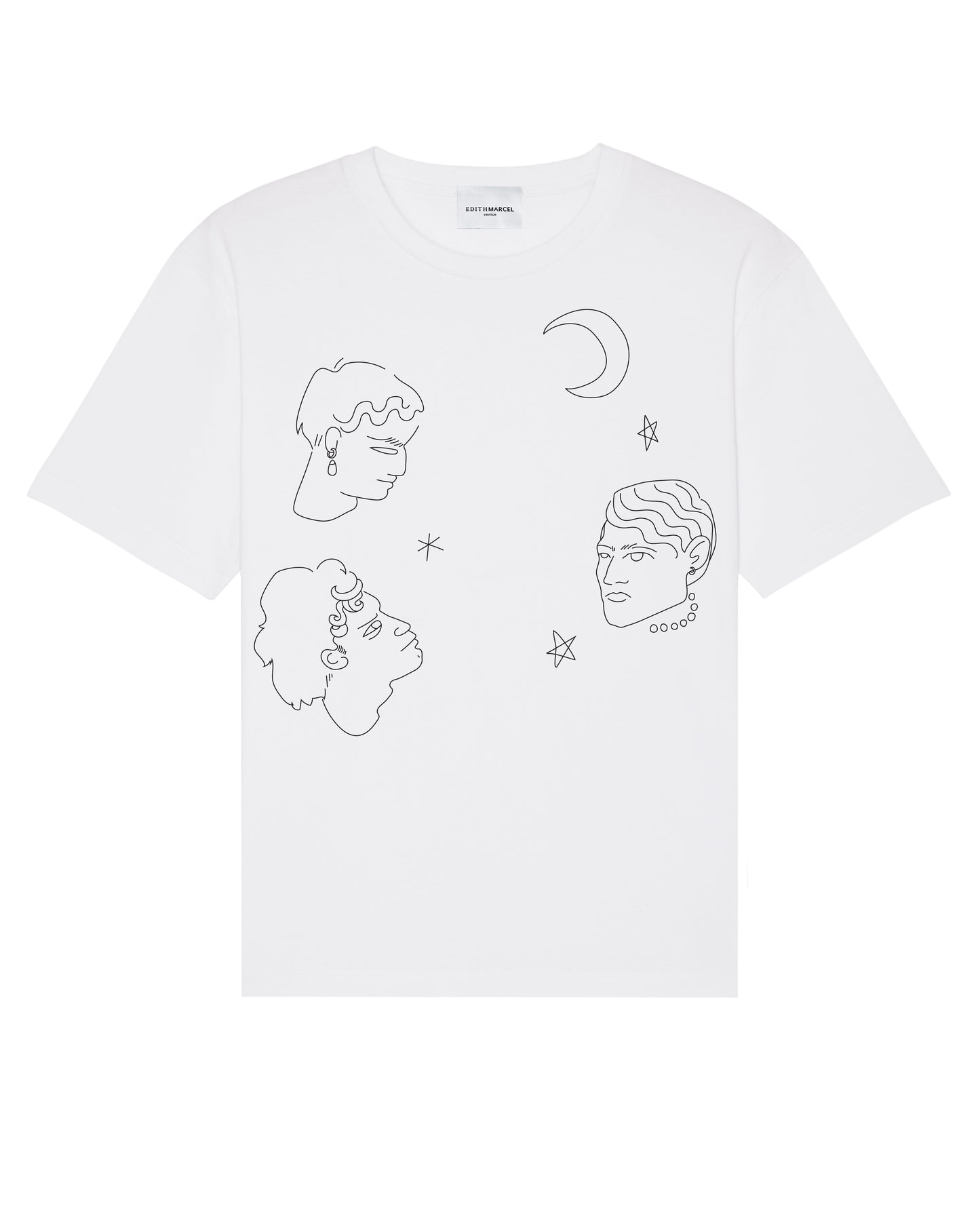 "Face and stars" t-shirt