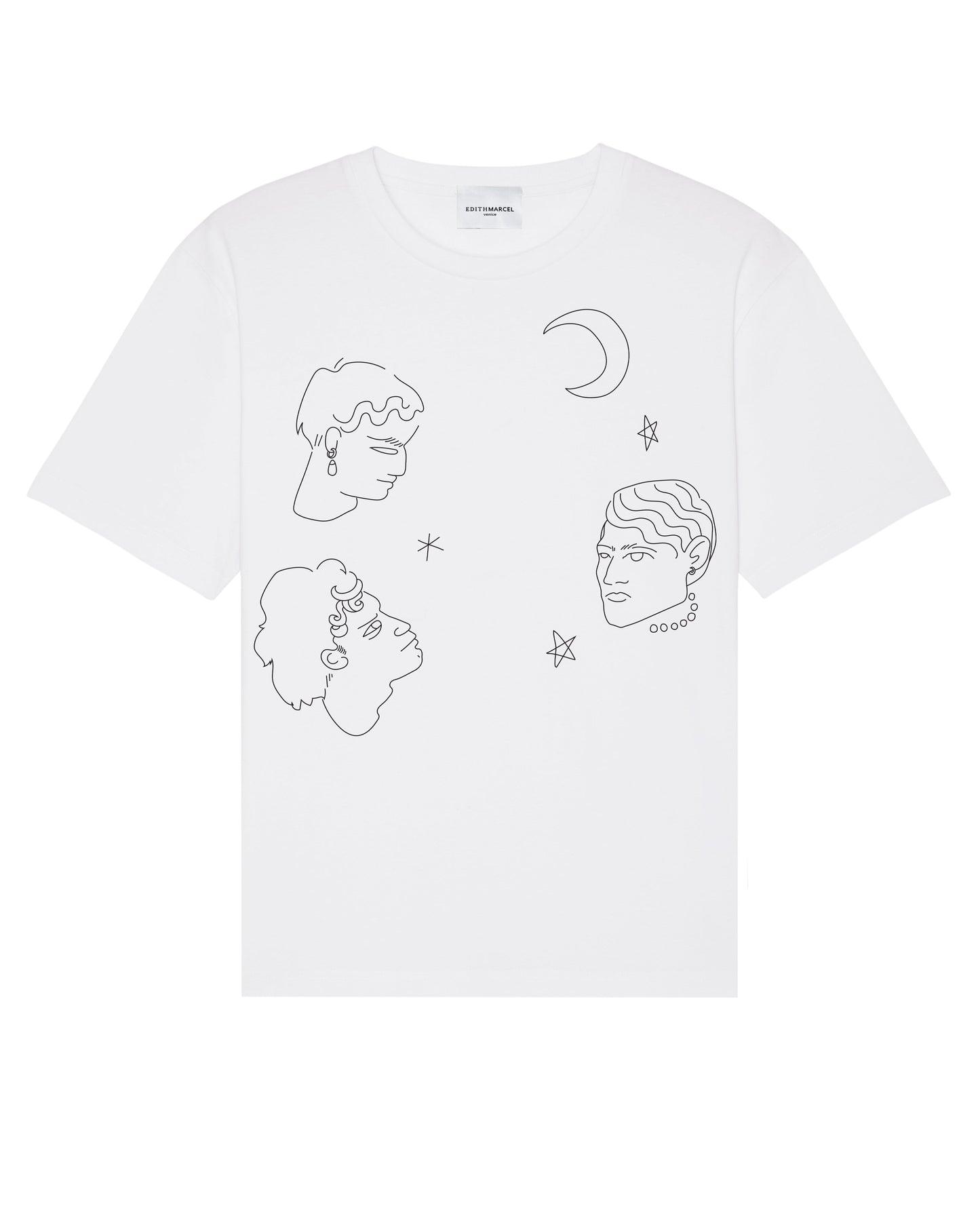 "Face and stars" t-shirt