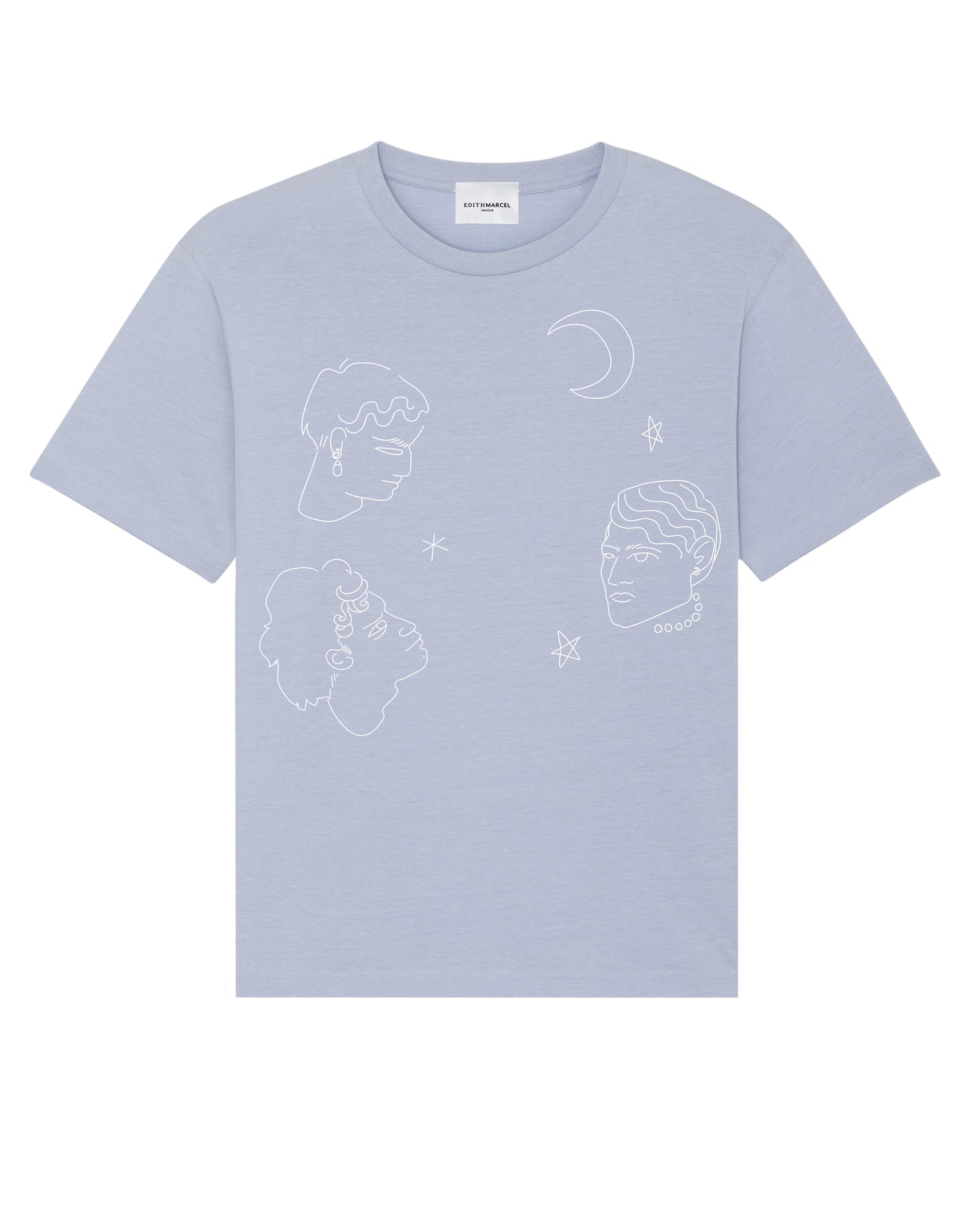 "Face and stars" t-shirt