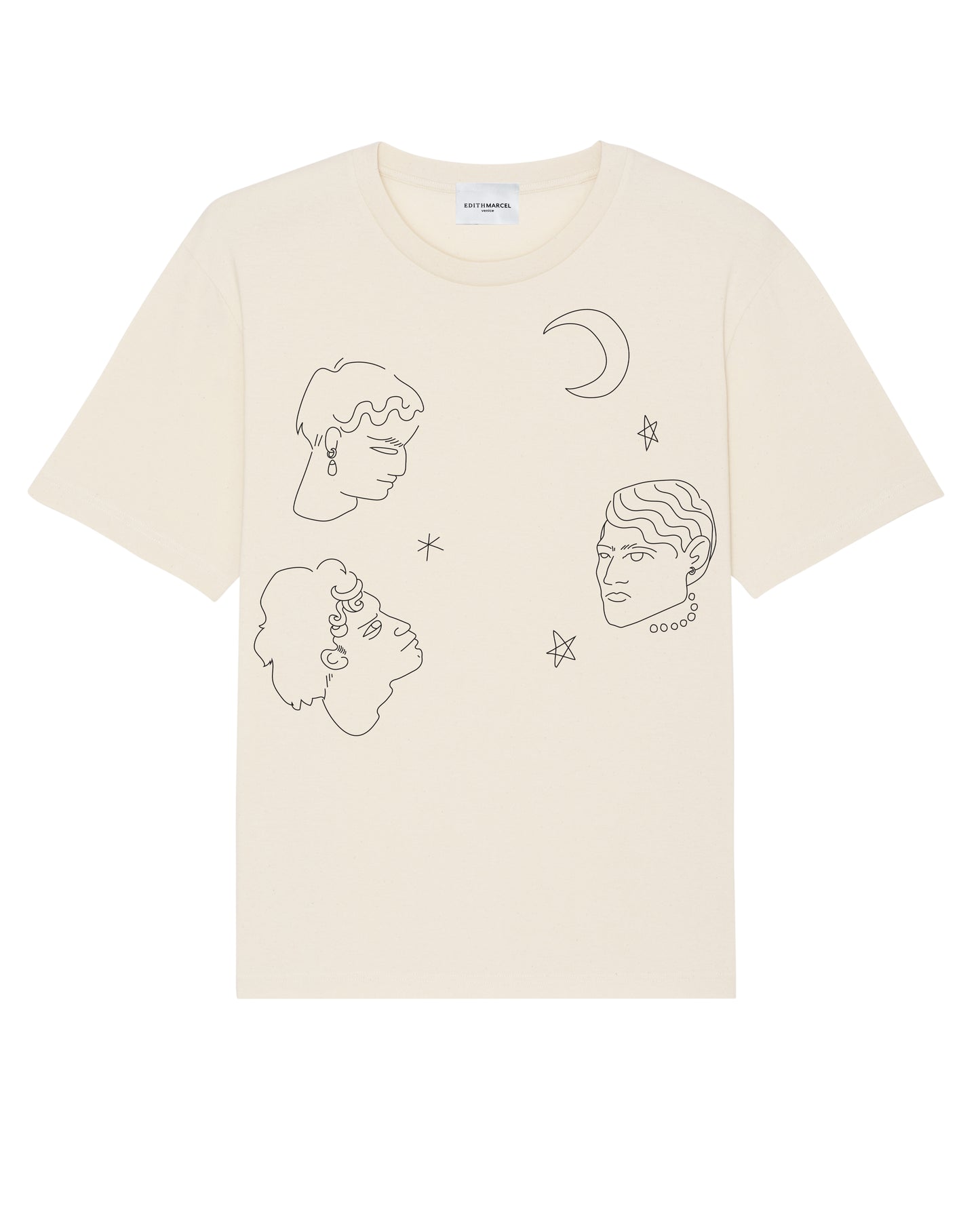 "Face and stars" t-shirt