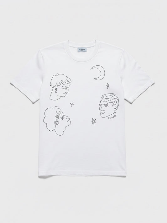 FACEANDSTAR WHITE TSHIRT