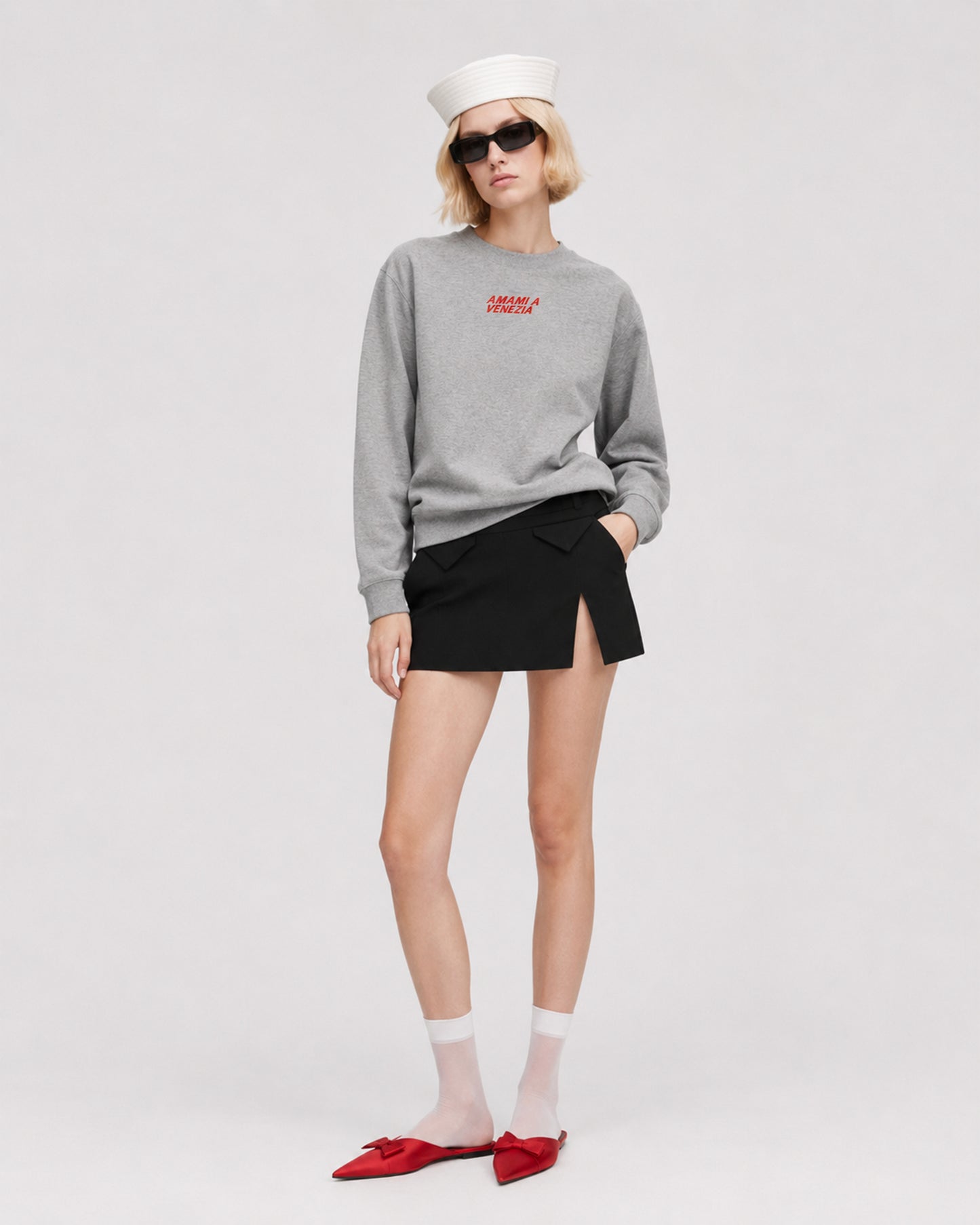 "AMAMI A VENEZIA" GREY SWEATSHIRT