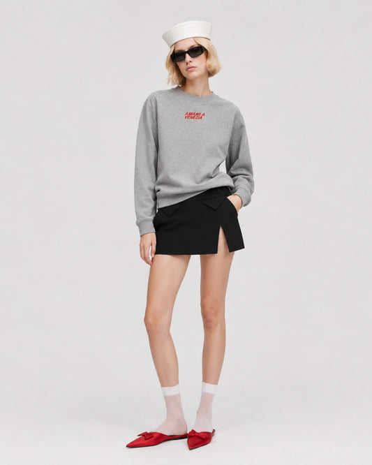 "AMAMI A VENEZIA" GREY SWEATSHIRT
