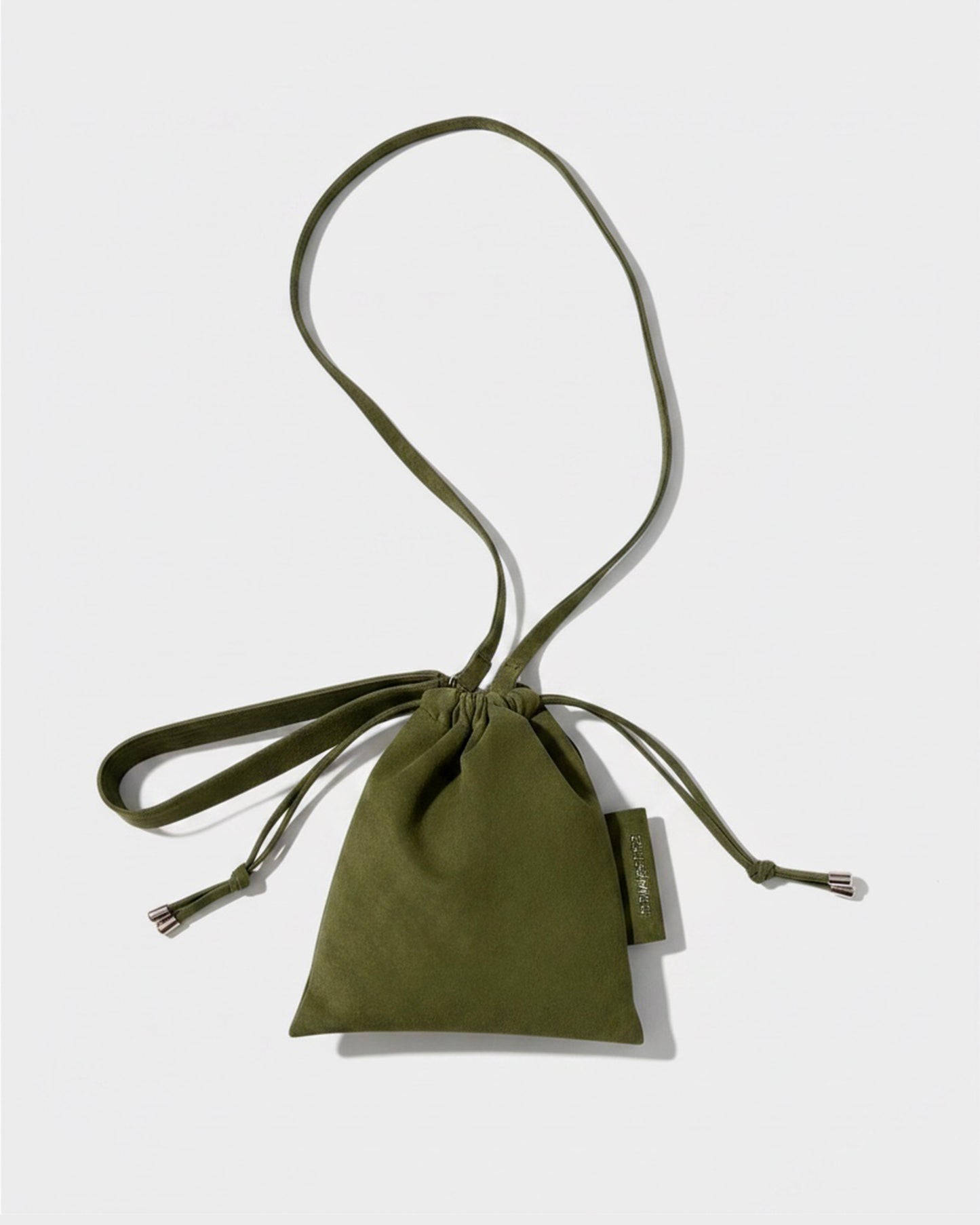 BORSA MARION IN ALCANTARA VERDE