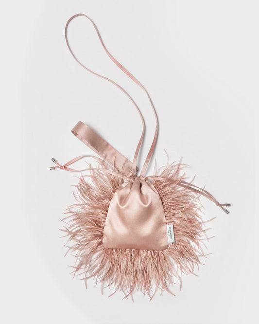 PINK OSTRICH MARION BAG