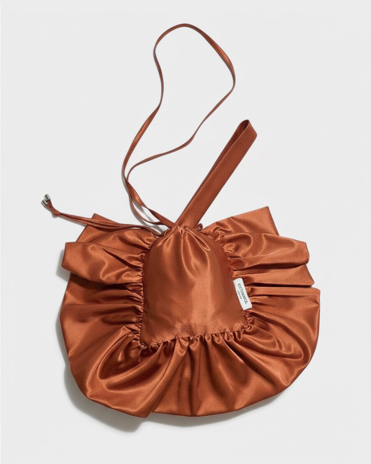 COPPER SILK FRILL MARION BAG