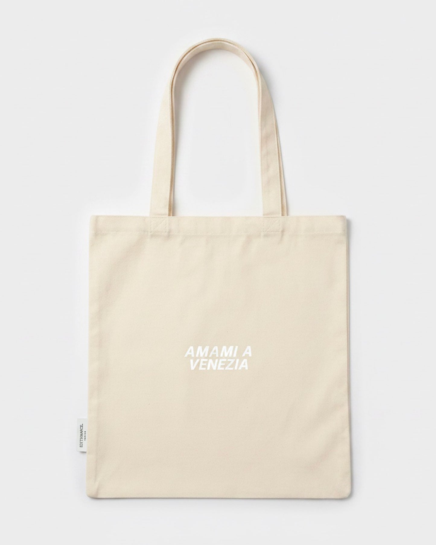 NATURAL "AMAMI A VENEZIA" TOTE BAG