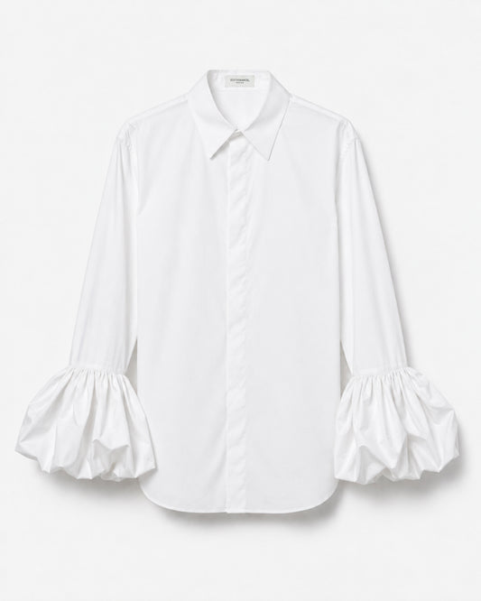POPLINE SHIRT WITH ROUGE