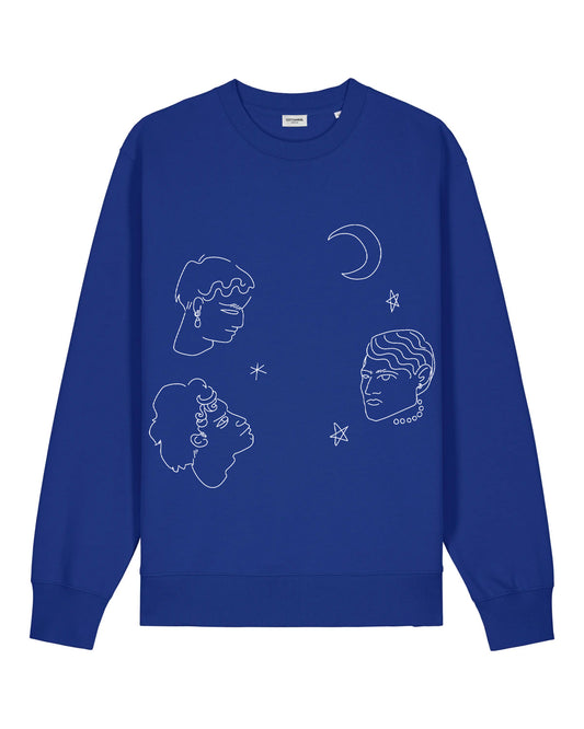 "Face and stars" Sweatshirt