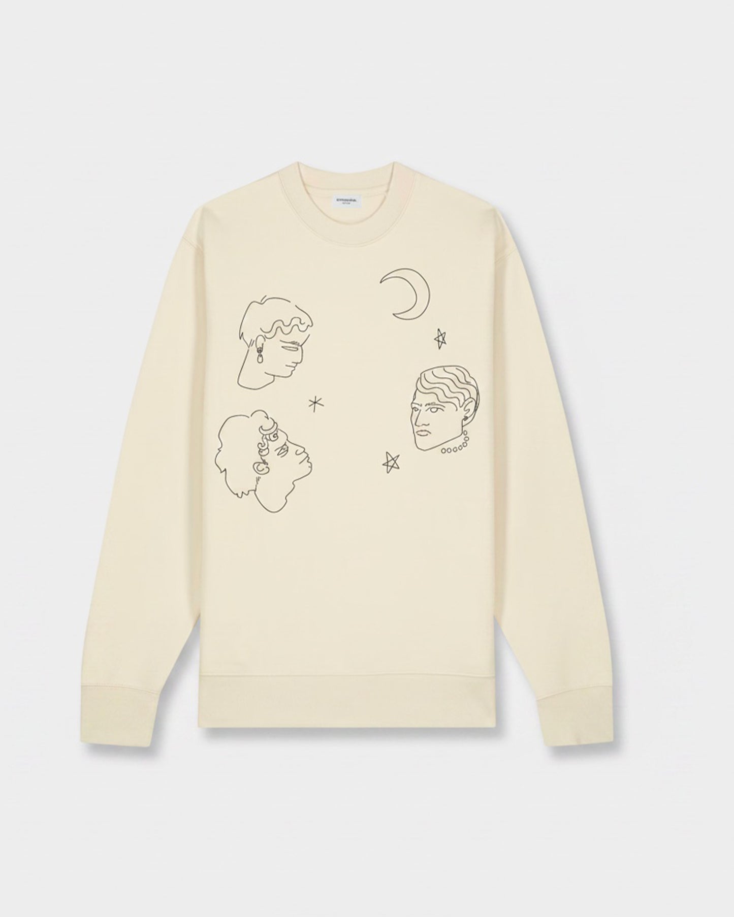 FACEANDSTAR NATURAL SWEATSHIRT