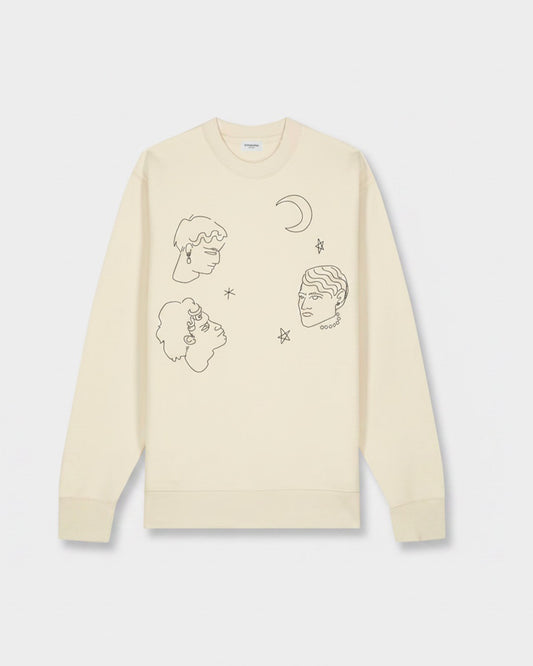 FACEANDSTAR NATURAL SWEATSHIRT