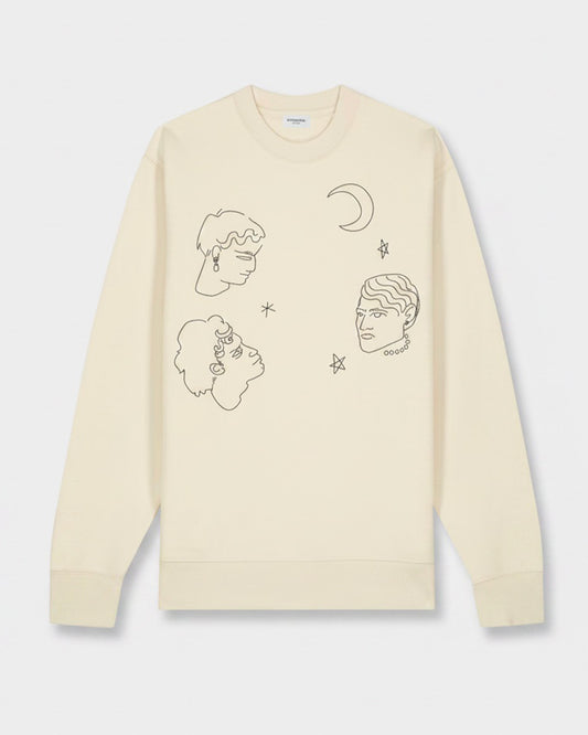 FACEANDSTAR NATURAL SWEATSHIRT