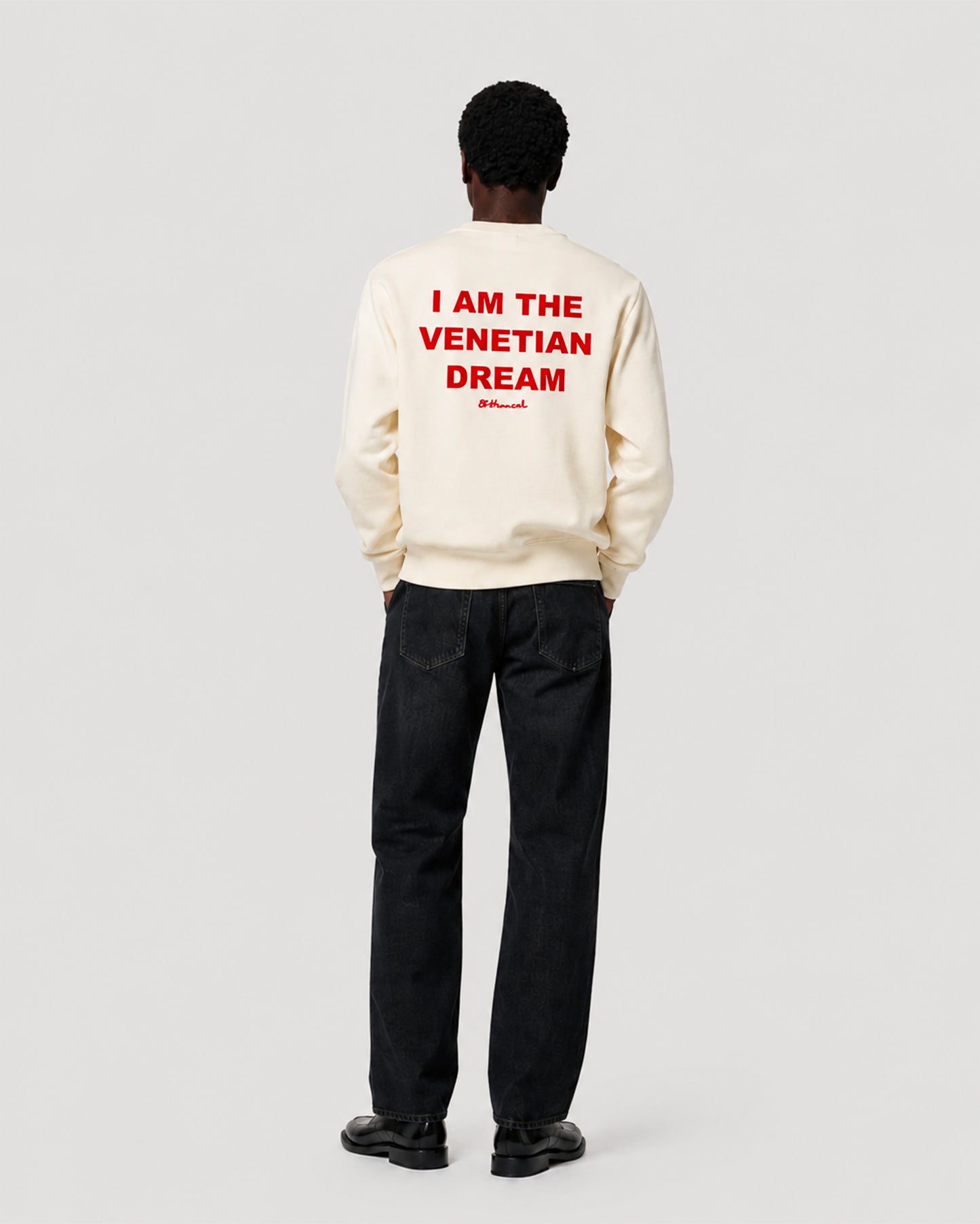 "I AM THE VENETIAN DREAM" NATURAL SWEATSHIRT