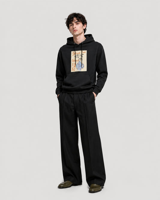 POSTCARD BLACK HOODIE