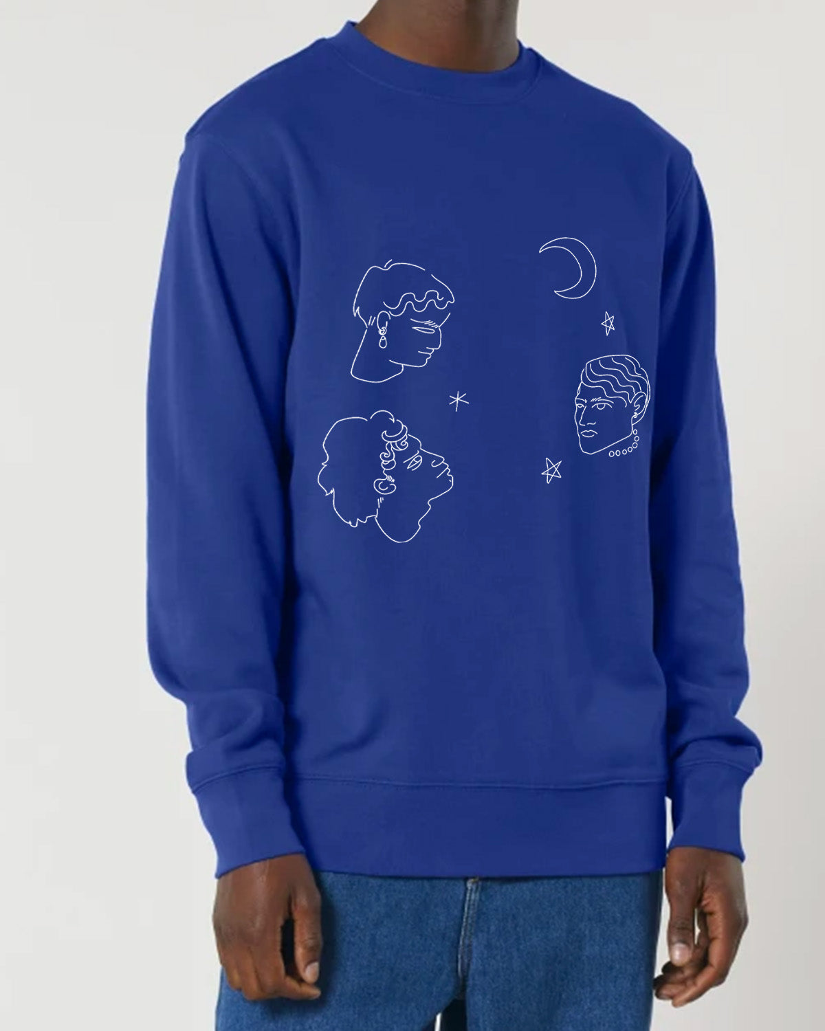 "Face and stars" Sweatshirt