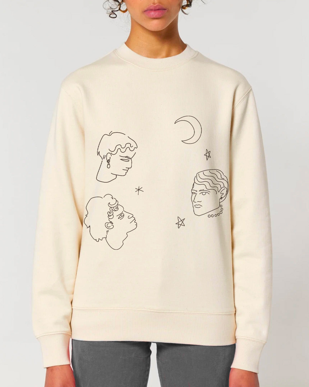 "Face and stars" Sweatshirt