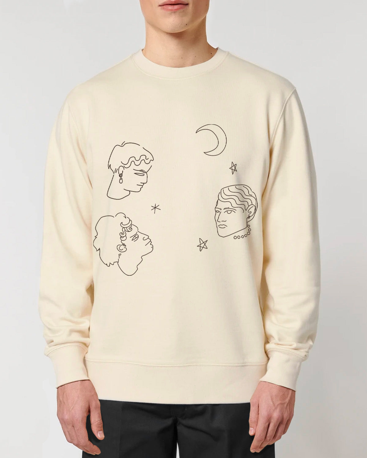 "Face and stars" Sweatshirt