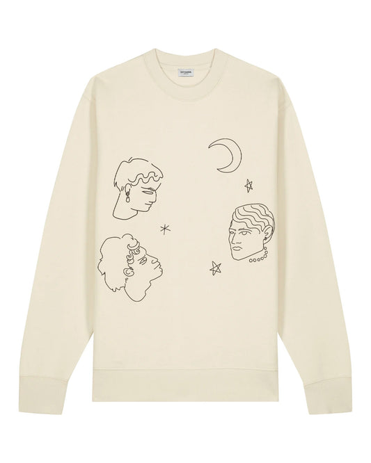 "Face and stars" Sweatshirt