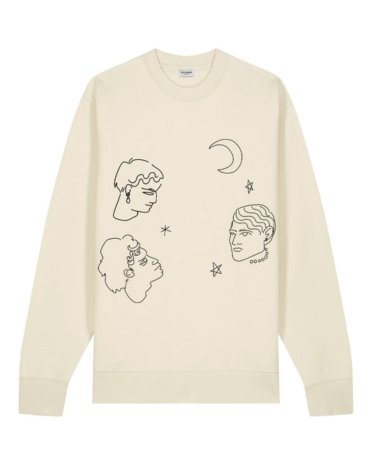 "Face and stars" Sweatshirt