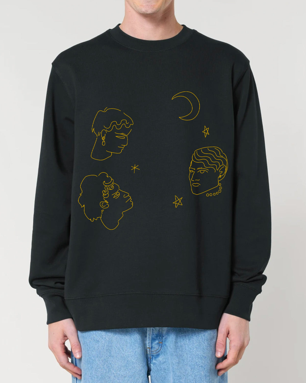 "Face and stars" Sweatshirt