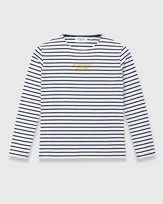 "VENETIAN DREAM" STRIPPED BLUE TSHIRT