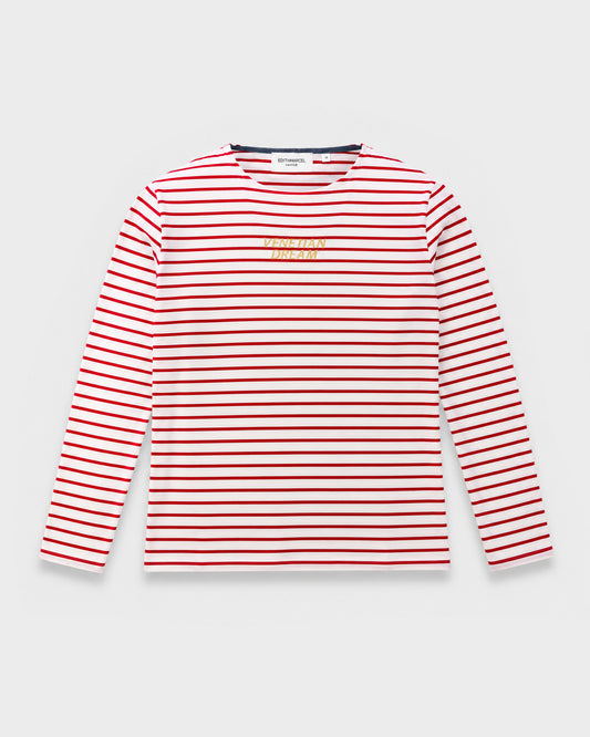 "VENETIAN DREAM" STRIPPED RED TSHIRT