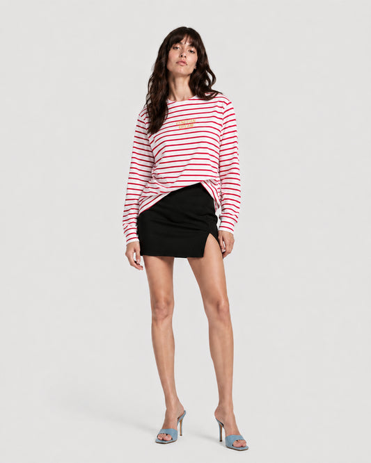 "VENETIAN DREAM" STRIPPED RED TSHIRT
